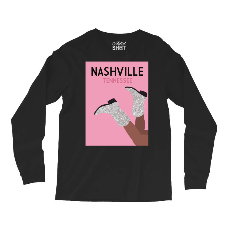 Nashville Cowgirl Boots  Nature Travel Long Sleeve Shirts by alheklupsm | Artistshot