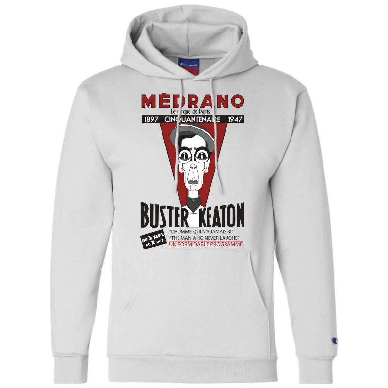 Buster Keaton In Paris  T Red Champion Hoodie | Artistshot