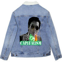 Capitalism  T Music Unisex Sherpa-lined Denim Jacket | Artistshot