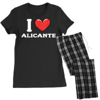 I Love Alicante Spain T Shirt Women's Pajamas Set | Artistshot