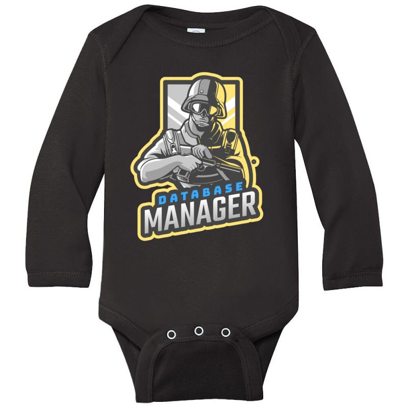 Database Manager - Office Superhero Long Sleeve Baby Bodysuit by AcostaLopezJuan | Artistshot