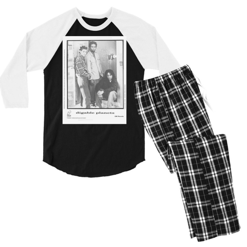 Digable Planets Design  T Hipster Men's 3/4 Sleeve Pajama Set | Artistshot