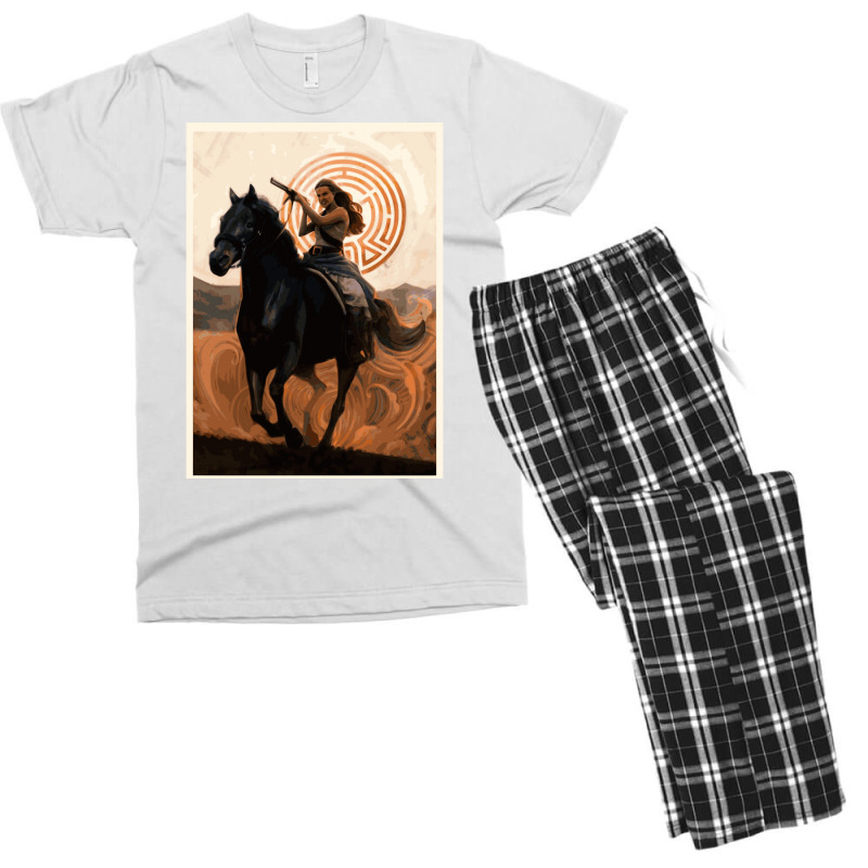 Dolores Riding His Horse Westworld Scifi Fanart  T Stars Men's T-shirt Pajama Set | Artistshot