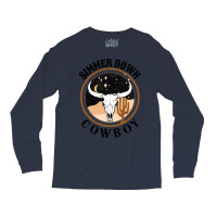 Simmer Down Cowboy Western Style Gift   Music Travel Long Sleeve Shirts | Artistshot