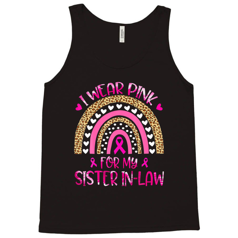 In October I Wear Pink For My Sister In-law Tie Dye Rainbow Tank Top | Artistshot