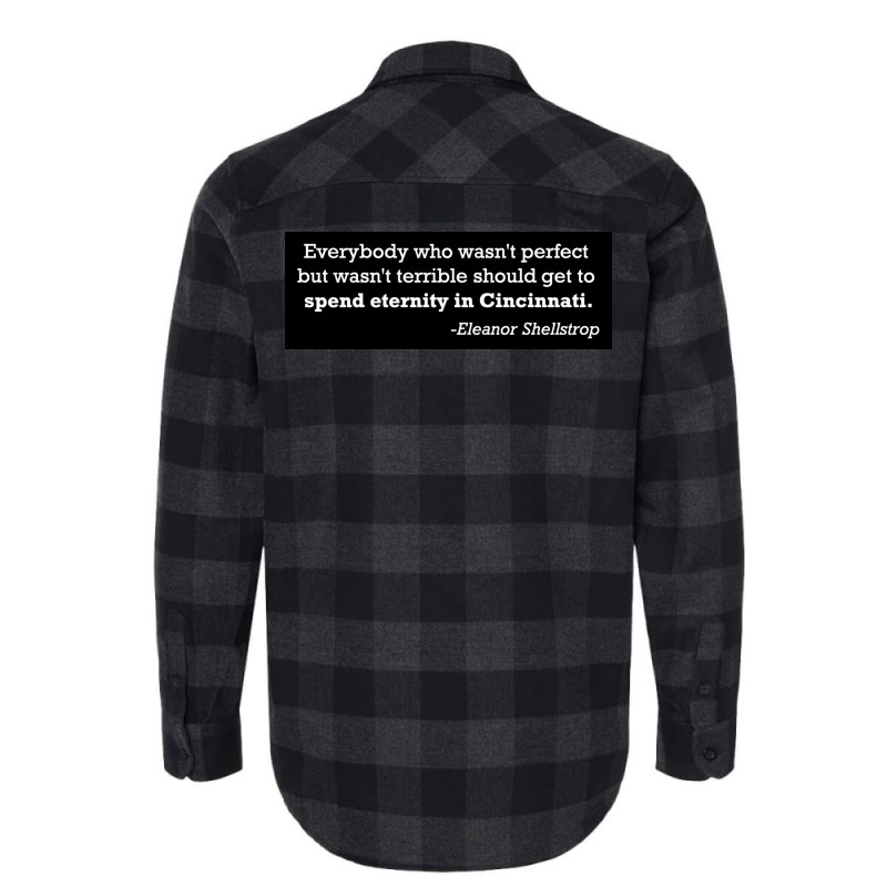 Medium People Should Spend Eternity In Cincinnati Quote Poster 80s Flannel Shirt by maunesebekb | Artistshot