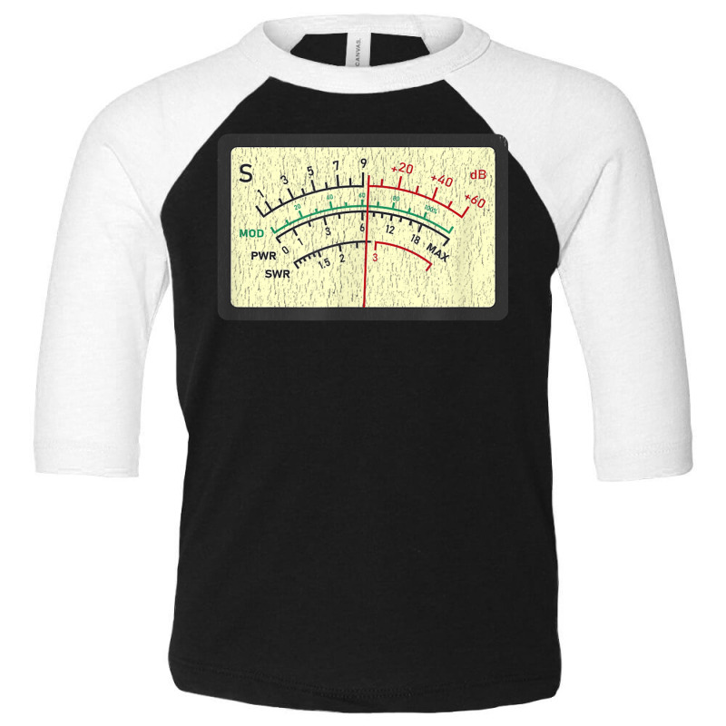 Swr Meter Amateur Ham Radio Novelty Distressed Toddler 3/4 Sleeve Tee by ChristopherCharlesWilliamson | Artistshot