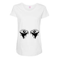 Eyes Maternity Scoop Neck T-shirt | Artistshot