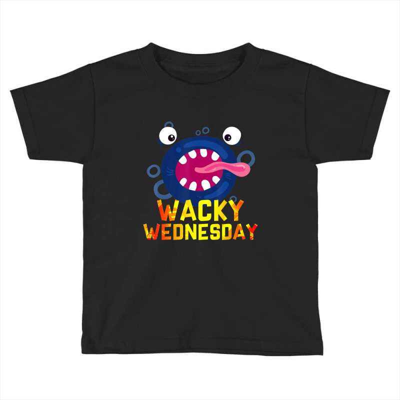 Trending Wacky Wednesday Smiling Monster Toddler T-shirt by Sierra Dennis | Artistshot