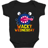 Trending Wacky Wednesday Smiling Monster Baby Bodysuit | Artistshot