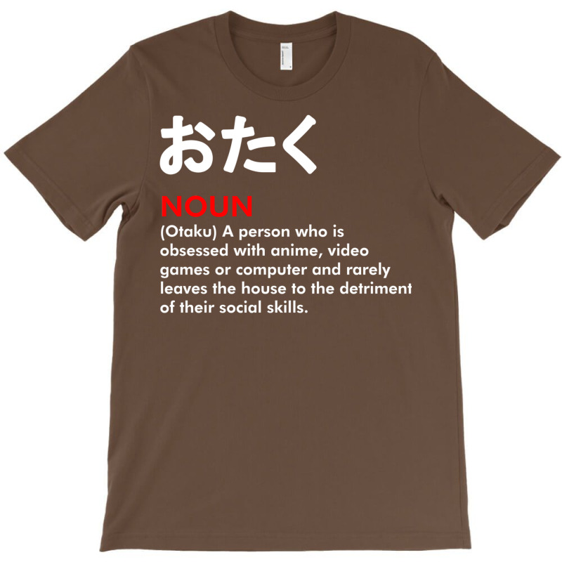 Otaku Noun Meaning Of Word Otaku White Version   Travel T-Shirt by alheklupsm | Artistshot