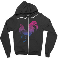 Ombre Game Fowl Cockfight Zipper Hoodie | Artistshot