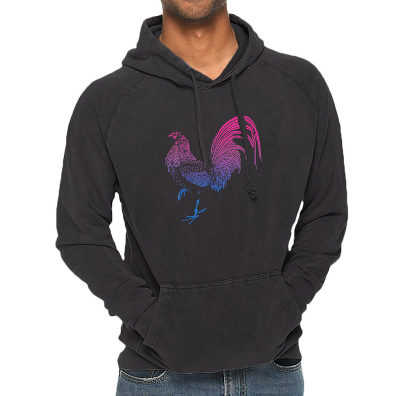 Ombre Game Fowl Cockfight Vintage Hoodie by sromydivlevn | Artistshot