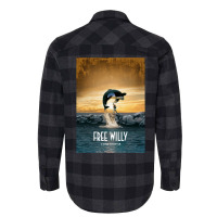 Free Willy  T Blue Flannel Shirt | Artistshot