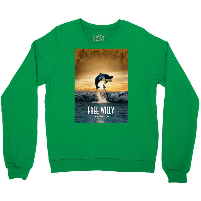 Free Willy  T Blue Crewneck Sweatshirt | Artistshot