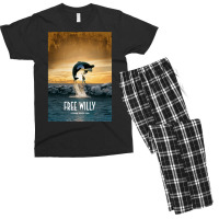 Free Willy  T Blue Men's T-shirt Pajama Set | Artistshot