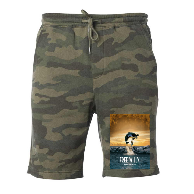 Free Willy  T Blue Fleece Short | Artistshot