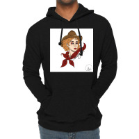 Pretty Ginger Cowgirl With Freckles   Summer Aesthetic Lightweight Hoodie | Artistshot