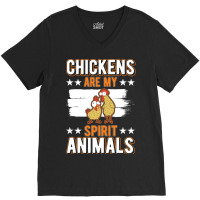 Limited Edition Chickens Spirit Animal Chicken-56wqo V-neck Tee | Artistshot