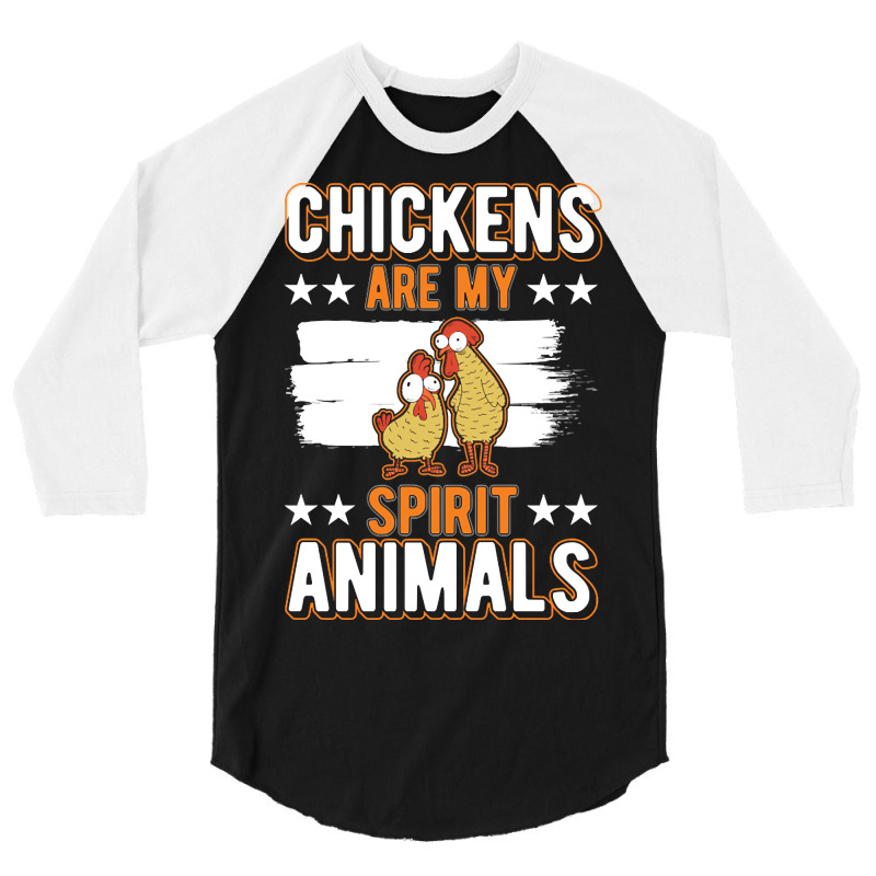 Limited Edition Chickens Spirit Animal Chicken-56wqo 3/4 Sleeve Shirt by webberkyla | Artistshot