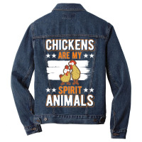 Limited Edition Chickens Spirit Animal Chicken-56wqo Men Denim Jacket | Artistshot