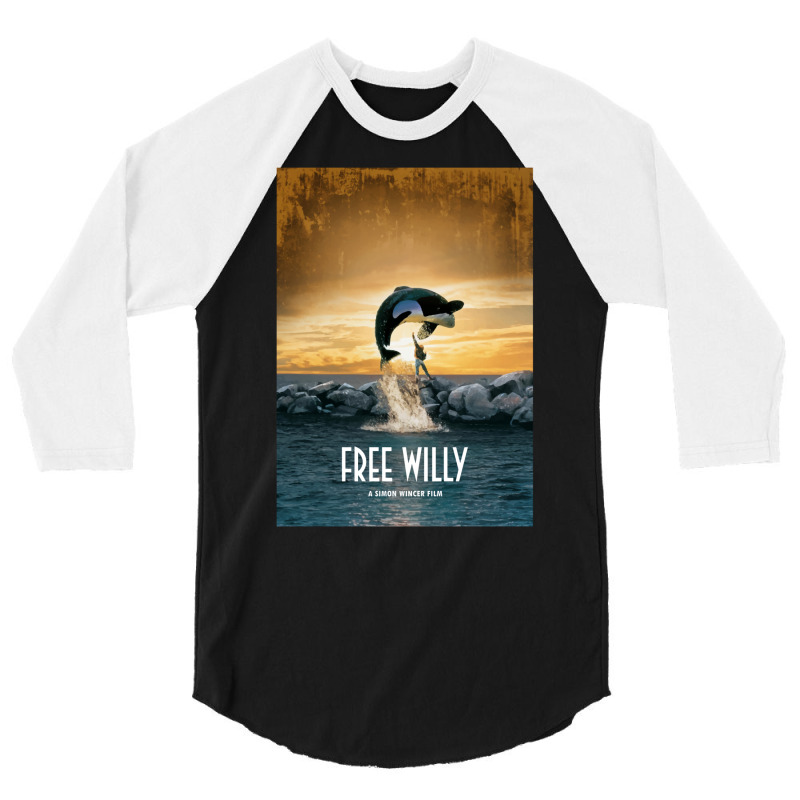 Free Willy  T Nostalgia 3/4 Sleeve Shirt | Artistshot