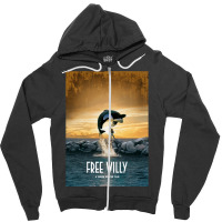 Free Willy  T Nostalgia Zipper Hoodie | Artistshot