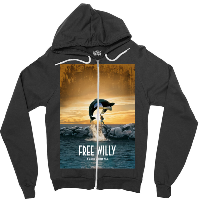 Free Willy  T Nostalgia Zipper Hoodie | Artistshot