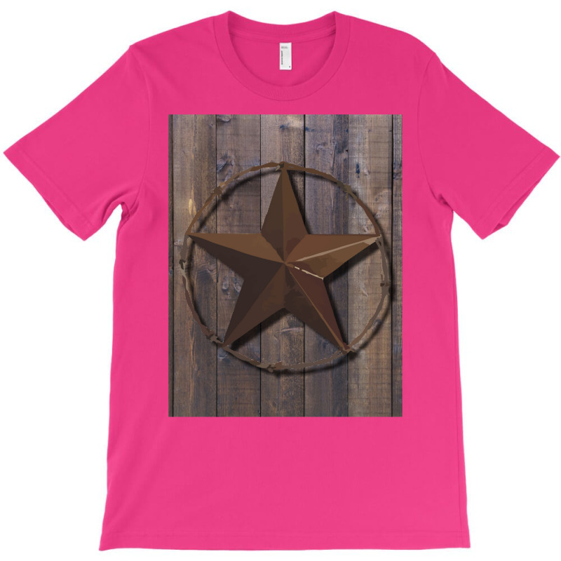 Primitive Barn Wood Brown Star   Vintage Funny T-Shirt by alheklupsm | Artistshot