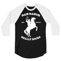 Ram Ranch  Design   Travel Hipster Cool 3/4 Sleeve Shirt | Artistshot