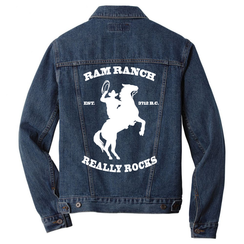 Ram Ranch  Design   Travel Hipster Cool Men Denim Jacket by alheklupsm | Artistshot