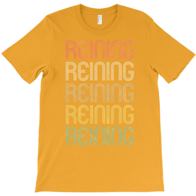 Retro Style Reining Design   Funny Yellow T-shirt | Artistshot