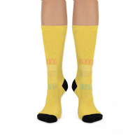 Retro Style Reining Design   Funny Yellow Crew Socks | Artistshot