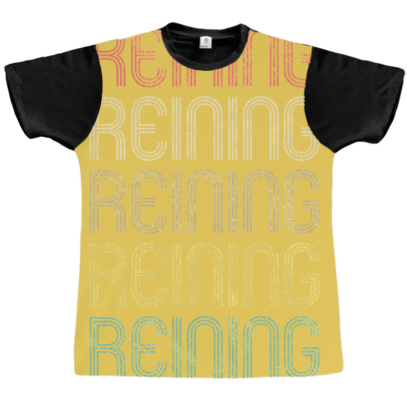 Retro Style Reining Design   Funny Yellow Graphic T-shirt | Artistshot