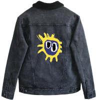 Screamadelica Primal Unisex Sherpa-lined Denim Jacket | Artistshot