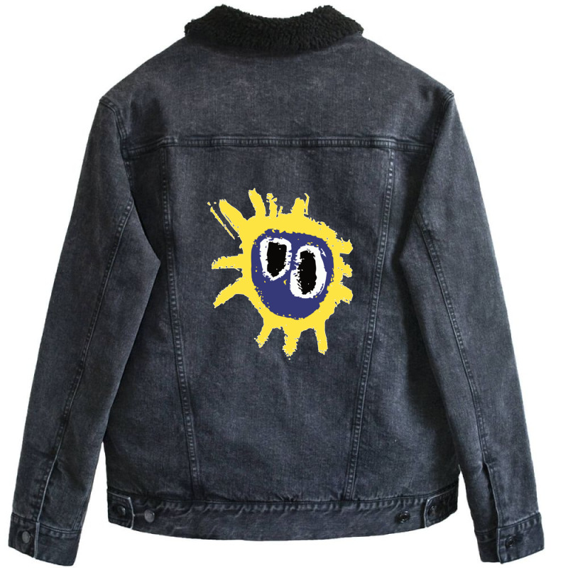 Screamadelica Primal Unisex Sherpa-Lined Denim Jacket by HECTORNVAZQUEZ | Artistshot