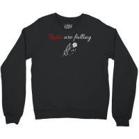 Red Orville Peck Roses Are Falling Lyrics   Red Humor Crewneck Sweatshirt | Artistshot