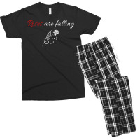 Red Orville Peck Roses Are Falling Lyrics   Red Humor Men's T-shirt Pajama Set | Artistshot