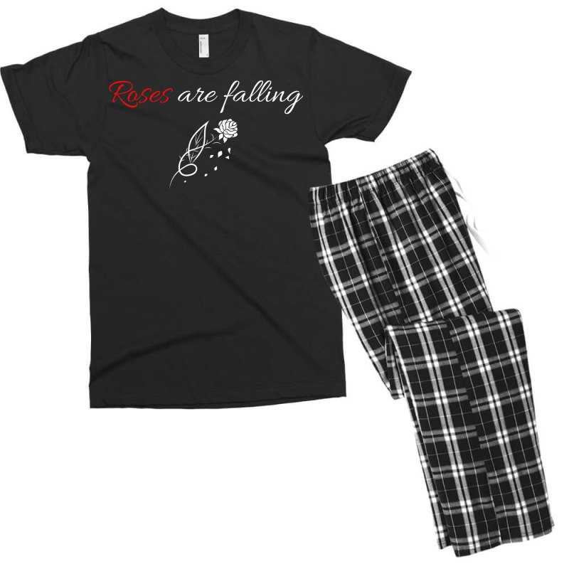 Red Orville Peck Roses Are Falling Lyrics   Red Humor Men's T-shirt Pajama Set by alheklupsm | Artistshot