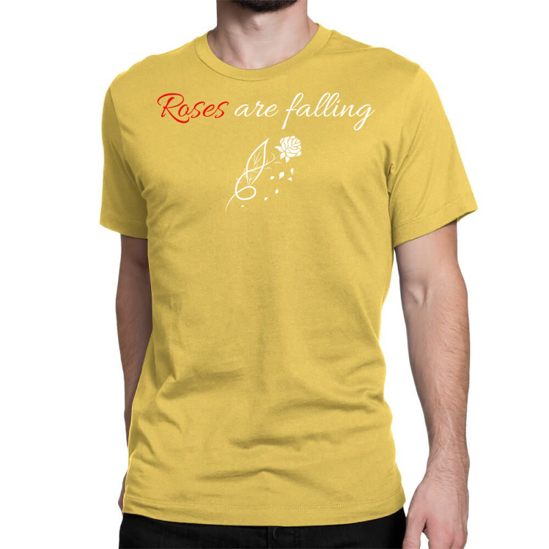 Red Orville Peck Roses Are Falling Lyrics   Red Humor Classic T-shirt by alheklupsm | Artistshot