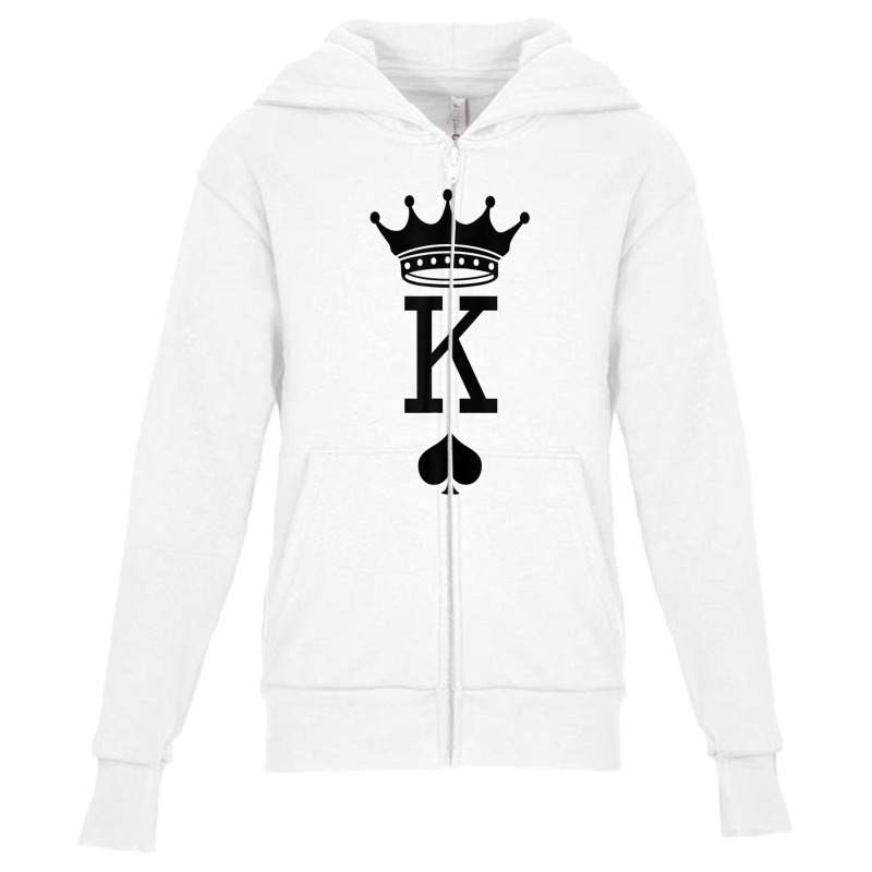 Card Game King Youth Zipper Hoodie | Artistshot