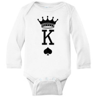 Card Game King Long Sleeve Baby Bodysuit | Artistshot