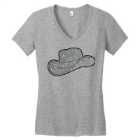 Rhinestone Cowboy Hat  Girl Girl Women's V-neck T-shirt | Artistshot