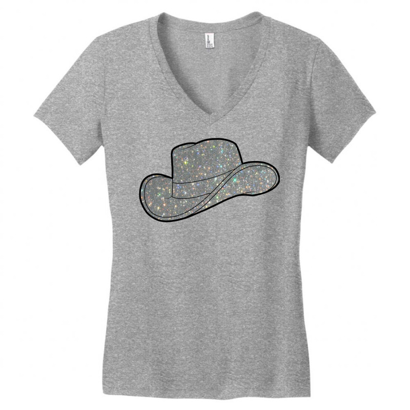 Rhinestone Cowboy Hat  Girl Girl Women's V-Neck T-Shirt by ghidechabiq | Artistshot