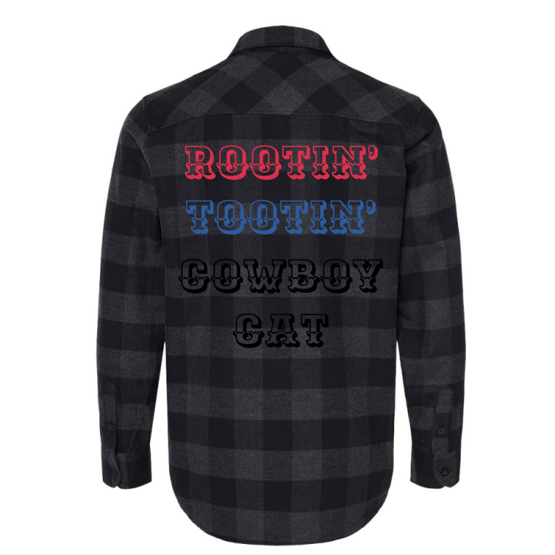 Rootin Rootin Cowboy Cat   Music Hippie Flannel Shirt by alheklupsm | Artistshot