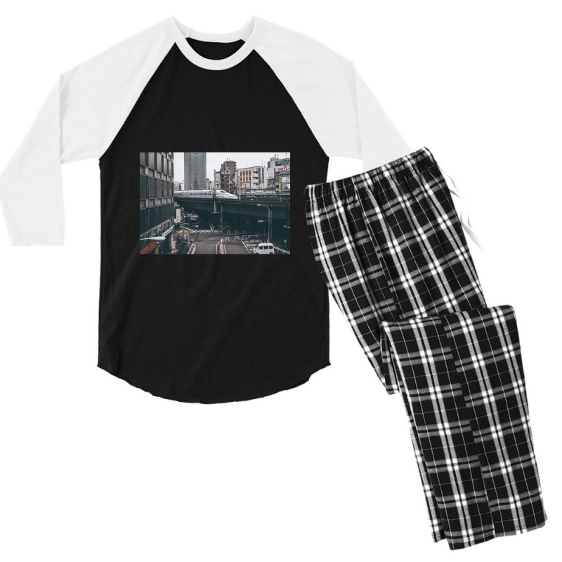 Shinkansen Bullet Train3 Men's 3/4 Sleeve Pajama Set | Artistshot