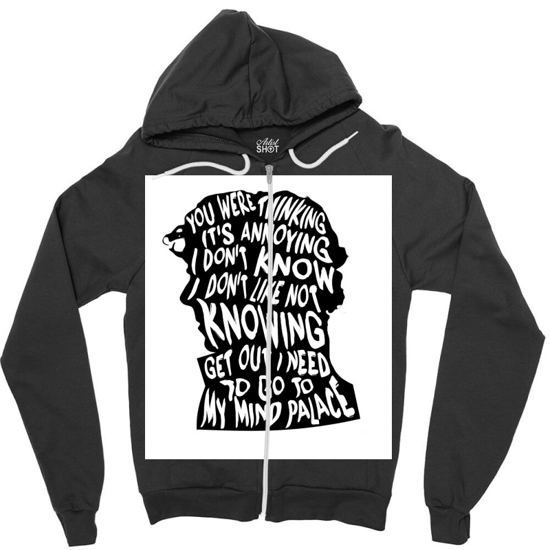 Sherlockx27s Mind Poster Nostalgia Zipper Hoodie by maunesebekb | Artistshot