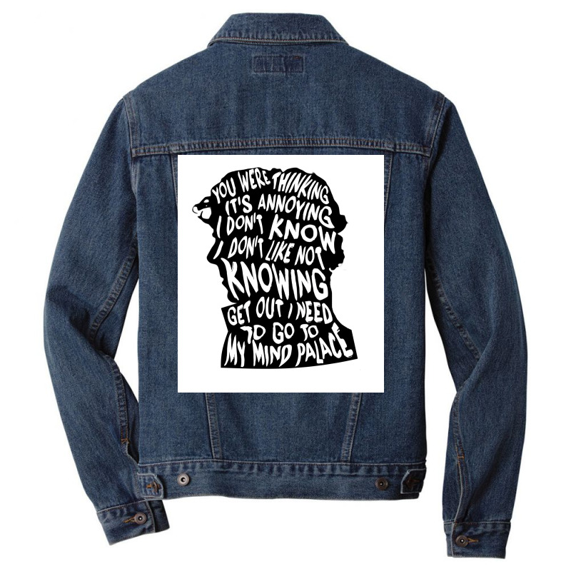 Sherlockx27s Mind Poster Nostalgia Men Denim Jacket by maunesebekb | Artistshot