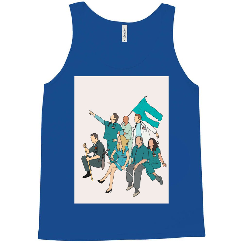 Scrubs Cast Fan Art Poster Cool Tank Top | Artistshot