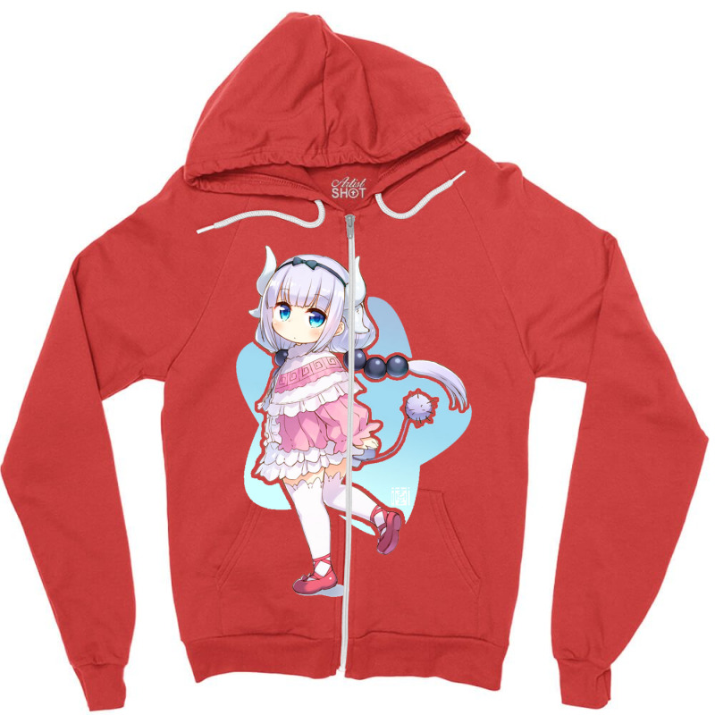 Dragon Maid Zipper Hoodie by Casenelson | Artistshot